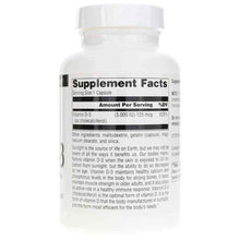 Vitamin D-3 5,000 IU, 240 Capsules, by Source Naturals, image #2