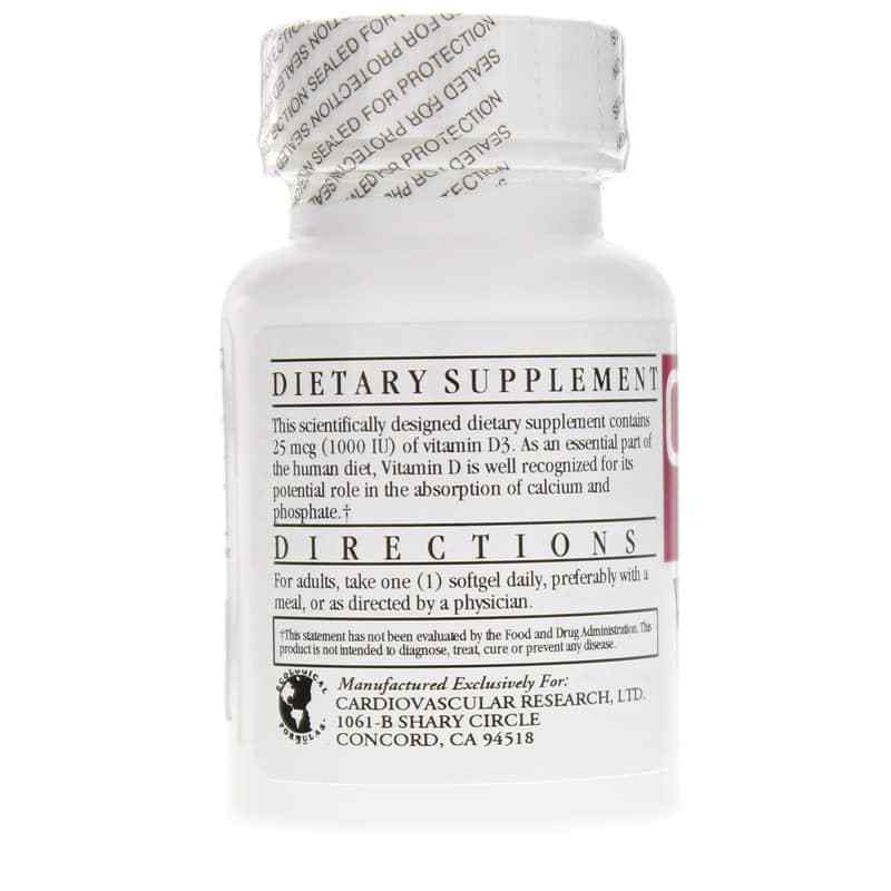 Vitamin D3 1000 IU, by Cardiovascular Research, image #3
