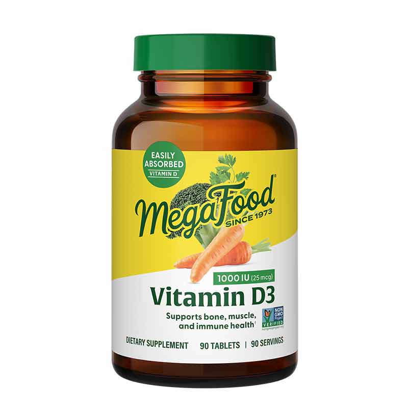 Vitamin D3 1000 IU, 90 Tablets, by Megafood