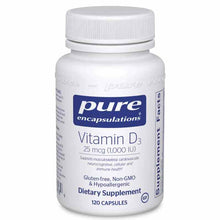 Vitamin D3 (25mcg) 1000 IU, 120 Capsules, by Pure Encapsulations