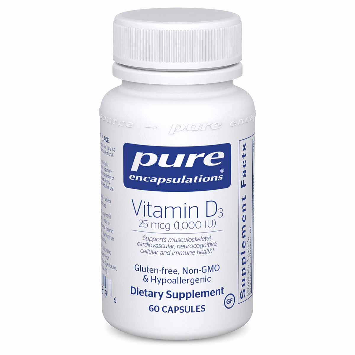 Vitamin D3 (25mcg) 1000 IU, by Pure Encapsulations