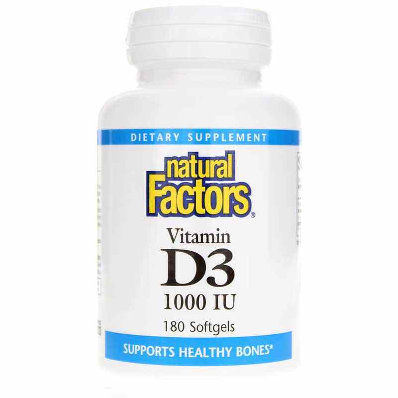 Vitamin D3 1000 IU, by Natural Factors