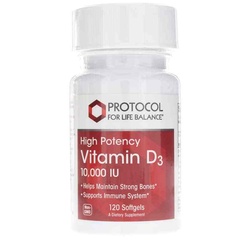 Vitamin D3 10,000 IU, by Protocol For Life Balance