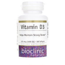 Vitamin D3 125 Mcg (5000 IU), by Bioclinic Naturals