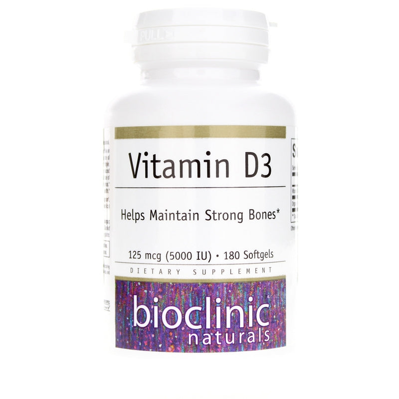 Vitamin D3 125 Mcg (5000 IU), by Bioclinic Naturals