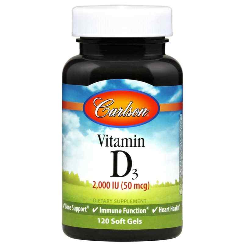 Vitamin D3 2,000 IU, by Carlson Labs