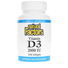 Vitamin D3 2000 IU, by Natural Factors