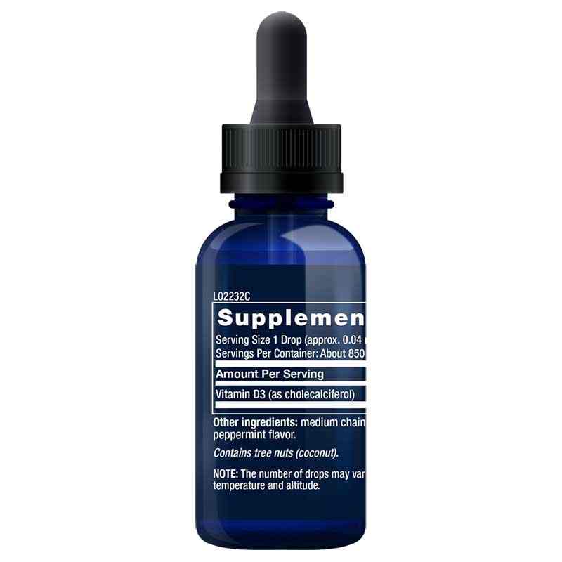 Vitamin D3 2000 IU Liquid, Mint, by Life Extension, image #2