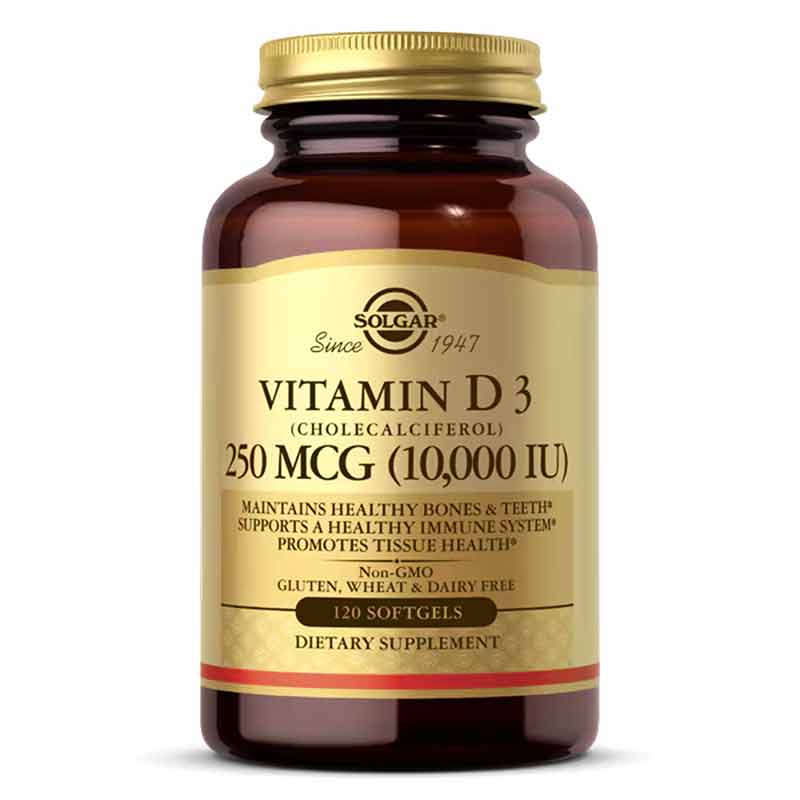 Vitamin D3 250 Mcg (10000 IU), by Solgar