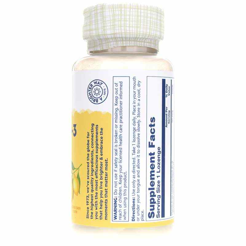 Vitamin D3 50 Mcg Lemon Flavor, by Solaray, image #2