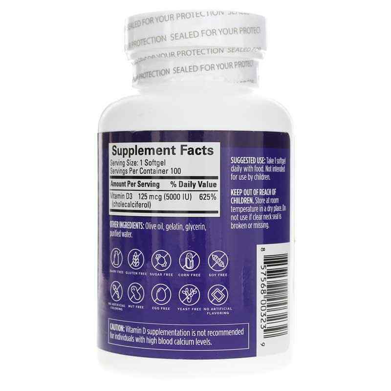 Vitamin D3 5000, by BrainMD, image #2