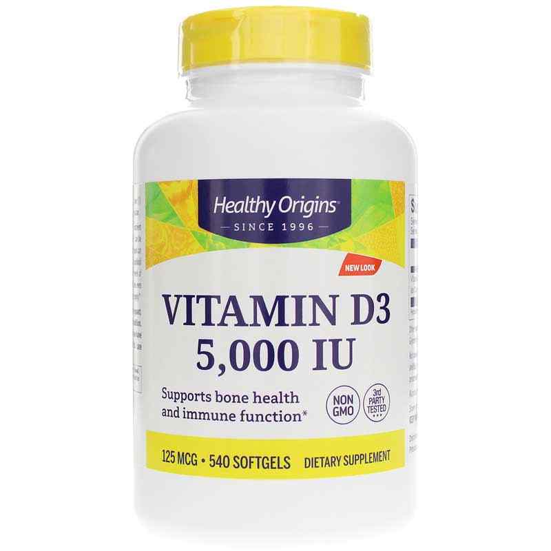 Vitamin D3 5, 540 Softgels, by Healthy Origins