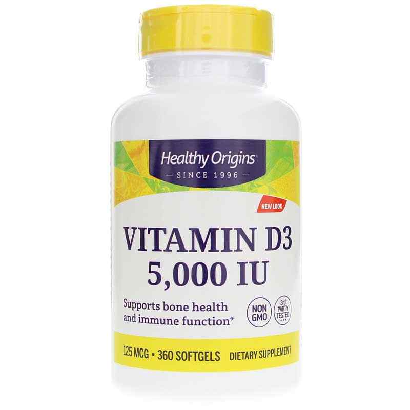 Vitamin D3 5, by Healthy Origins