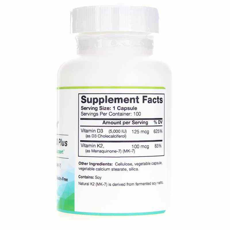 Vitamin D3 5000 Plus with Natural MK-7, by Bio-Design, image #2