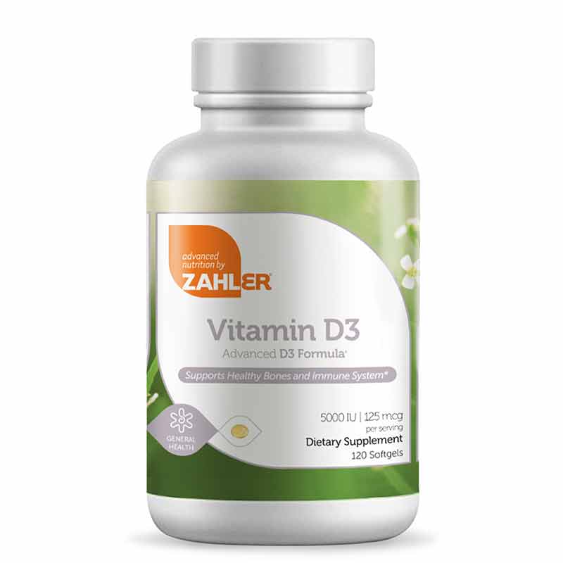 Vitamin D3 50000 IU (1250mcg), by Zahler
