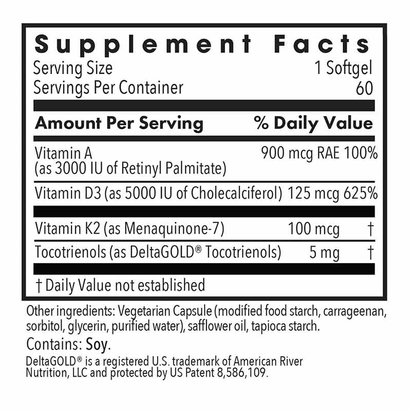 Vitamin D3 Complete 5000 IU Softgels, 60 Softgels, by Allergy Research Group, image #2