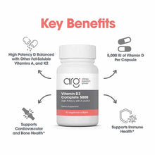 Vitamin D3 Complete 5000 IU Softgels, 60 Softgels, by Allergy Research Group, image #4