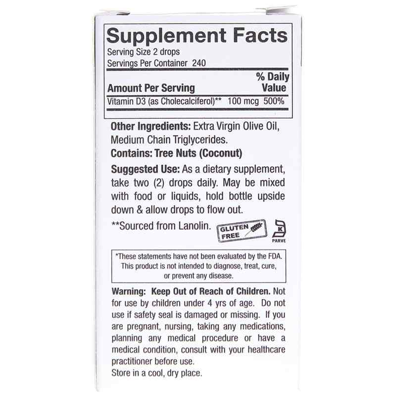 Vitamin D3 Drops, by Natures Answer, image #3