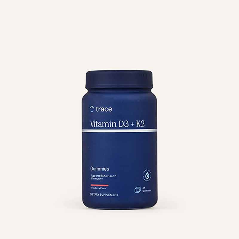 Vitamin D3 + K2 Gummies, 60 Gummies, by Trace Minerals Research