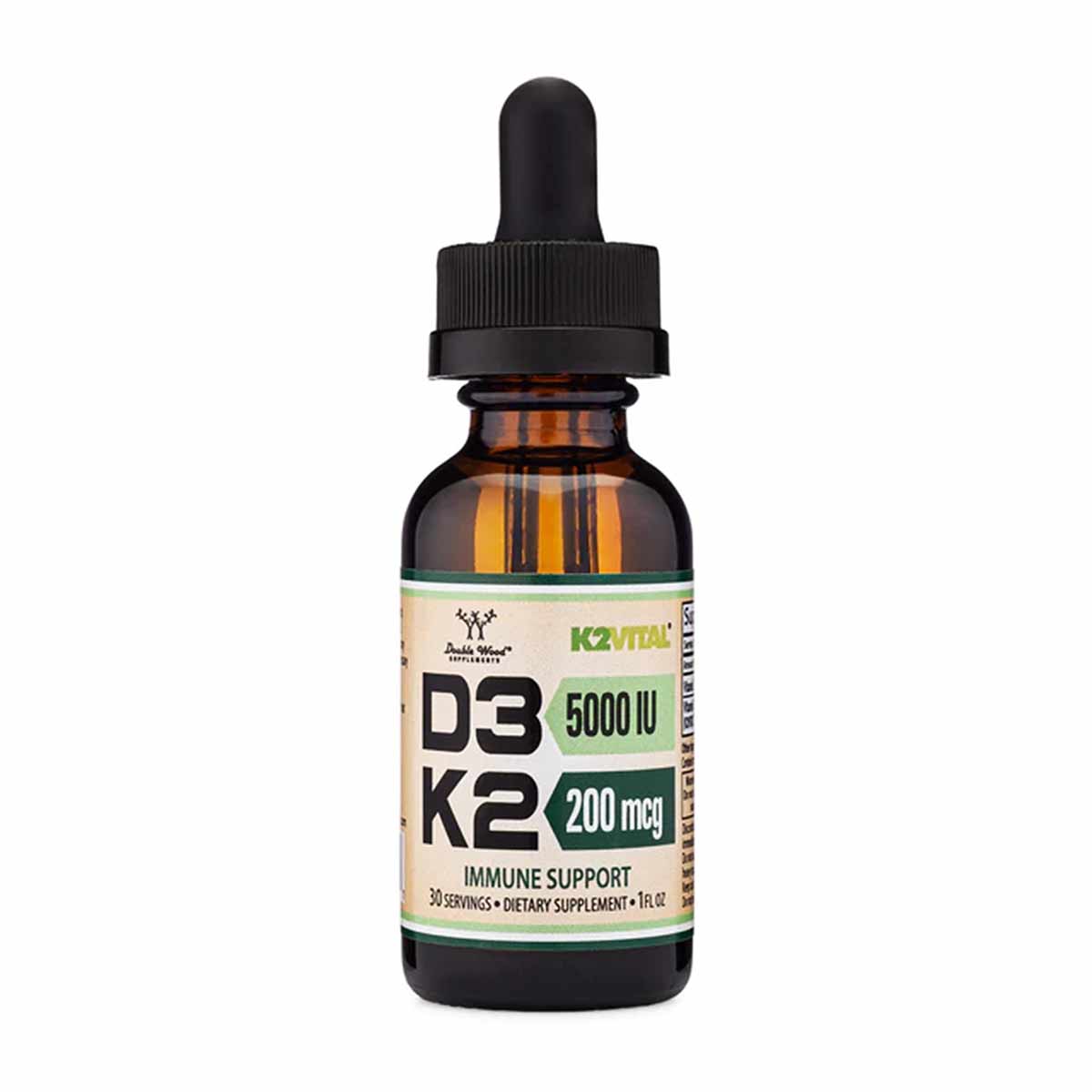 Vitamin D3 + K2 Liquid, by Double Wood Supplements