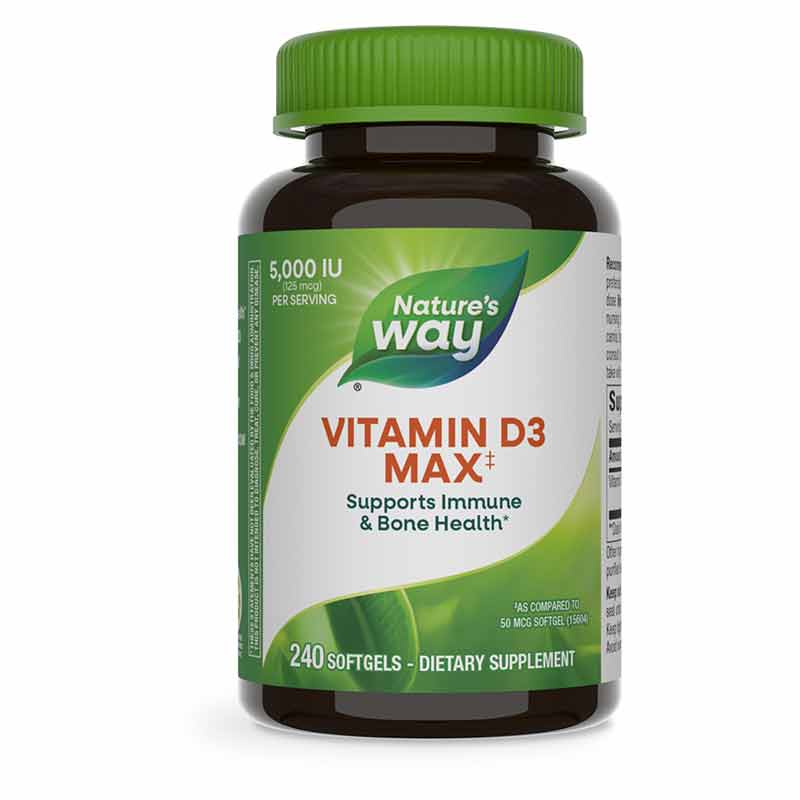 Vitamin D3 Max 125 Mcg, by Natures Way