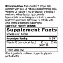 Vitamin D3 Max 125 Mcg, by Natures Way, image #4