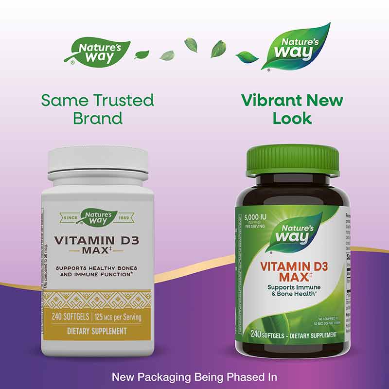 Vitamin D3 Max 125 Mcg, by Natures Way, image #5
