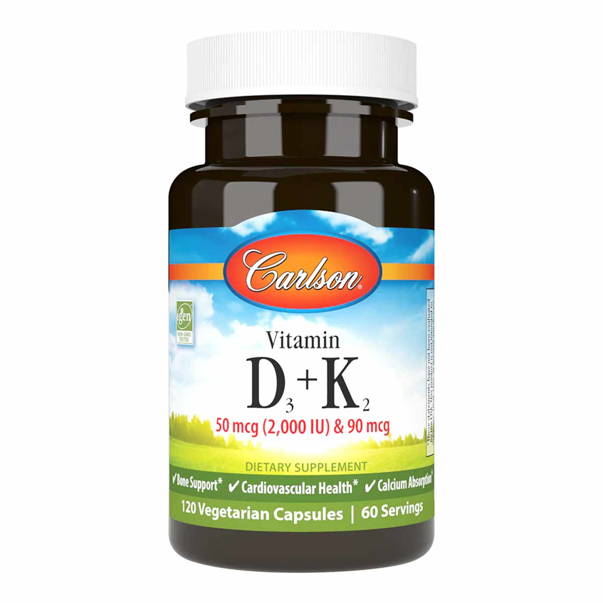 Vitamin D3 + K2, by Carlson Labs