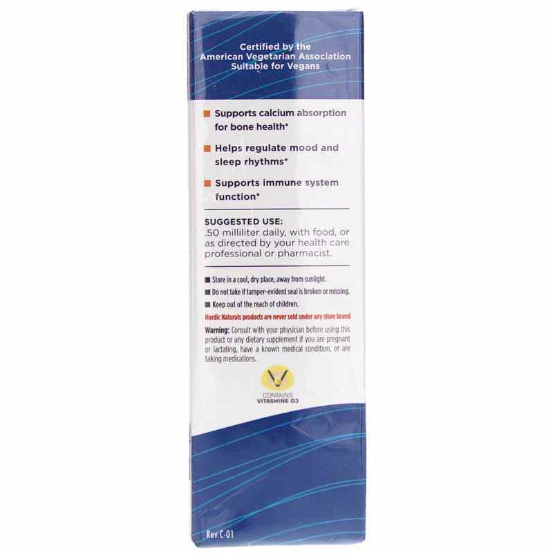 Vitamin D3 Vegan Liquid, by Nordic Naturals, image #3