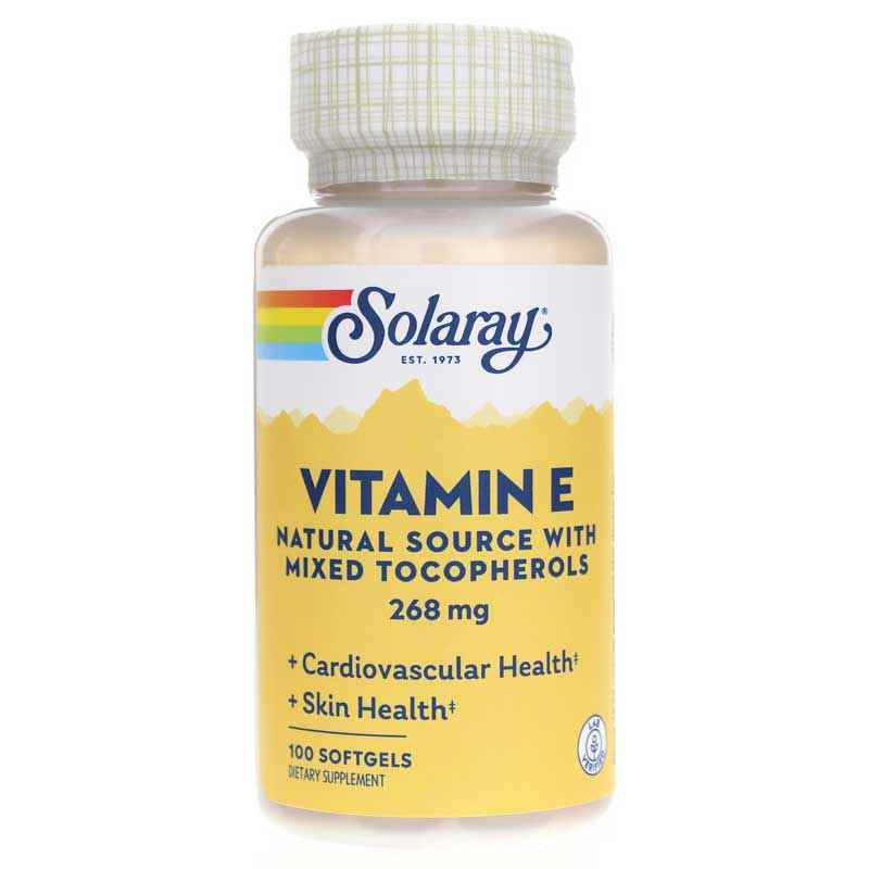 Vitamin E 400 IU, 100 Softgels, by Solaray