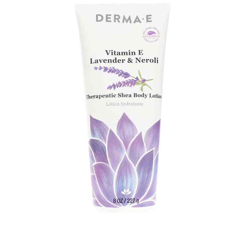 Vitamin E Therapeutic Shea Body Lotion, Lavender & Neroli, 8 Oz, by Derma E
