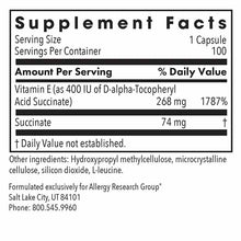 Vitamin E Succinate, by Allergy Research Group, image #2