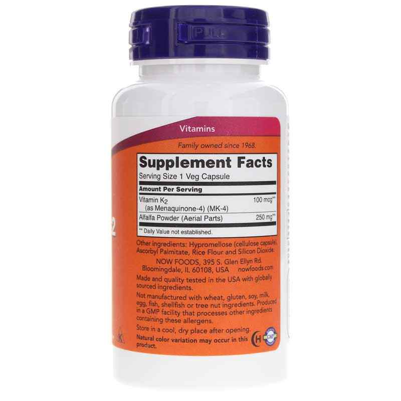 Vitamin K-2 100 Mcg, by NOW Foods, image #2