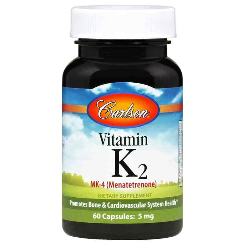 Vitamin K2 (as MK-4) 5 Mg, 60 Capsules, by Carlson Labs