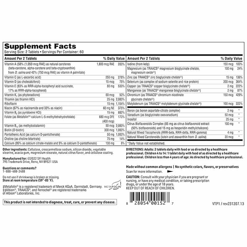 Vitaprime Capsule Formula Multi Iron-Free, by SFI Health, image #2