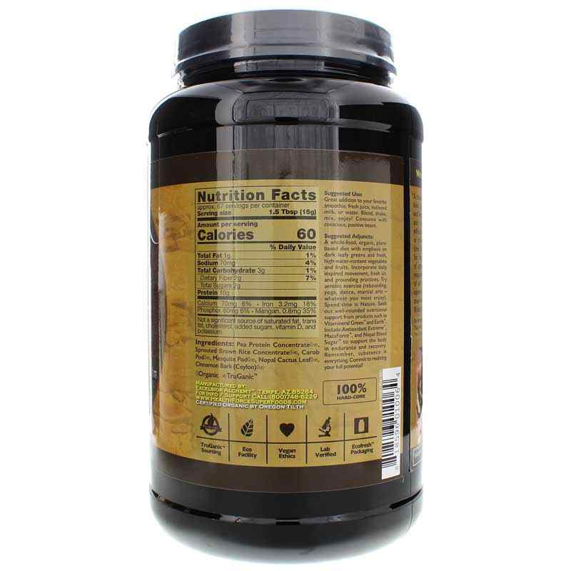 Warrior Food Protein, Carob Ultimate, by Healthforce Superfoods, image #2
