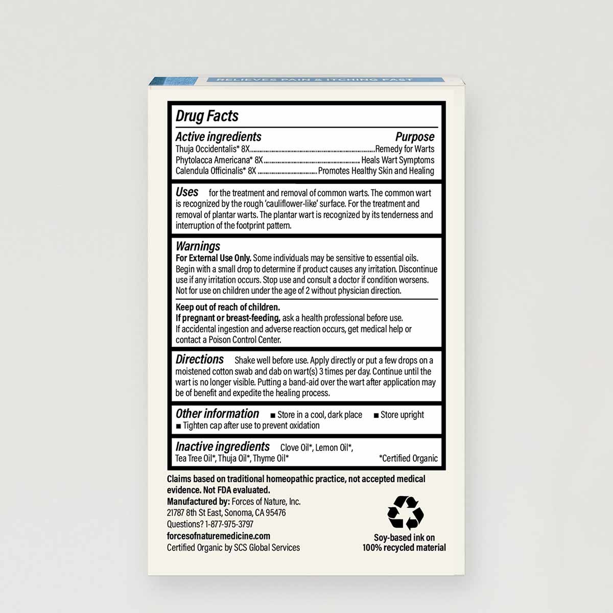 Wart Control Extra Strength, .37 Oz, by Forces Of Nature