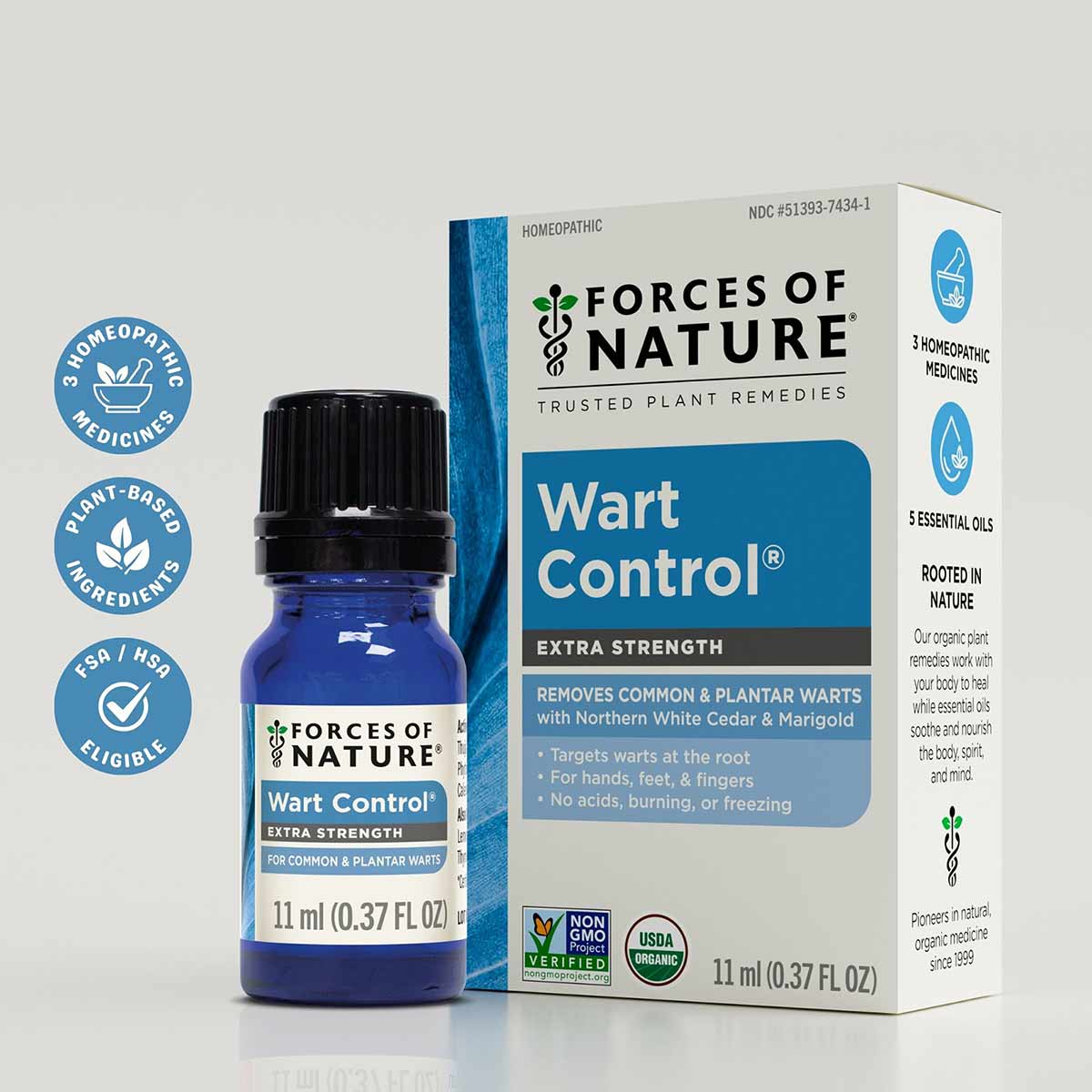 Wart Control Extra Strength, .37 Oz, by Forces Of Nature