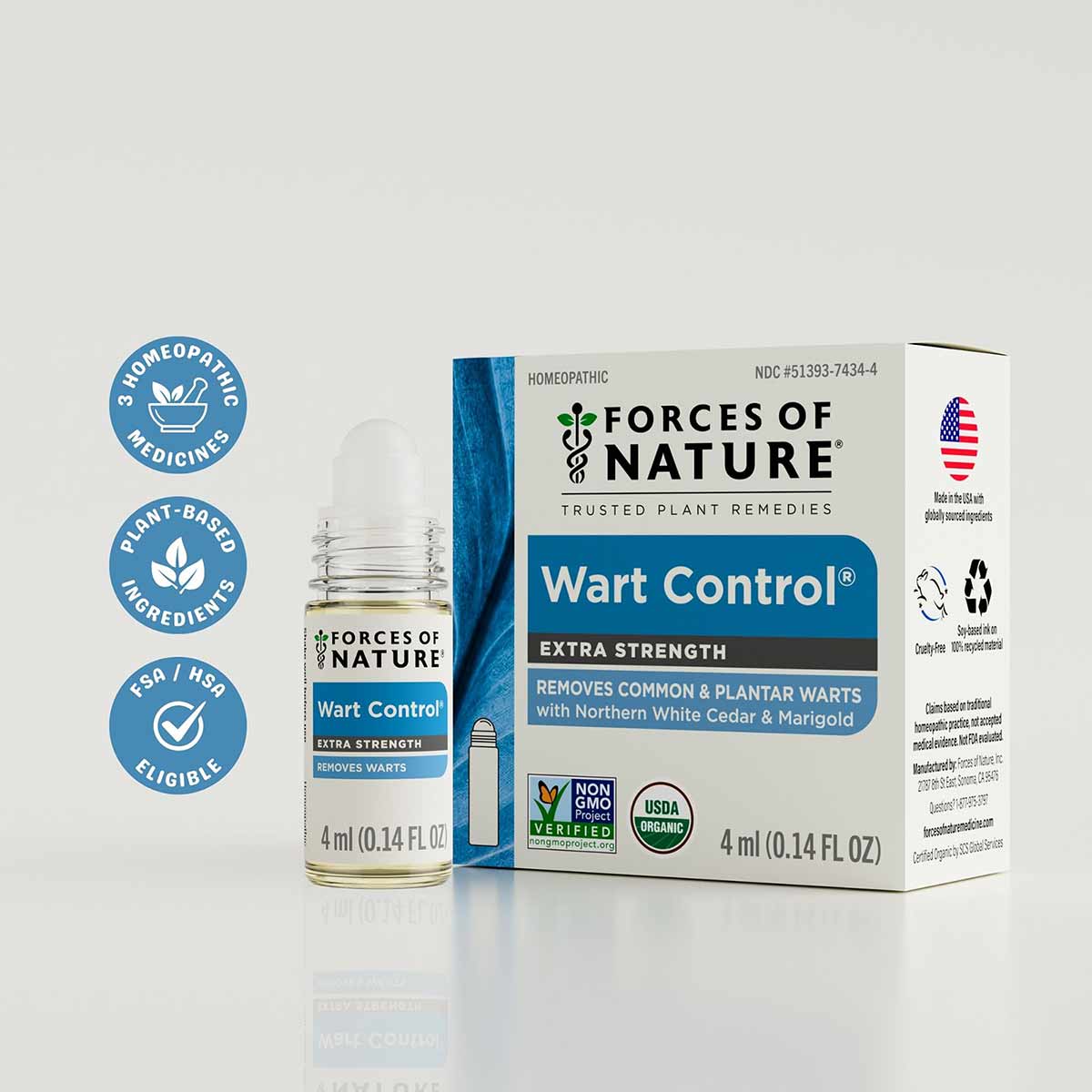 Wart Control Extra Strength, .14 Oz, by Forces Of Nature