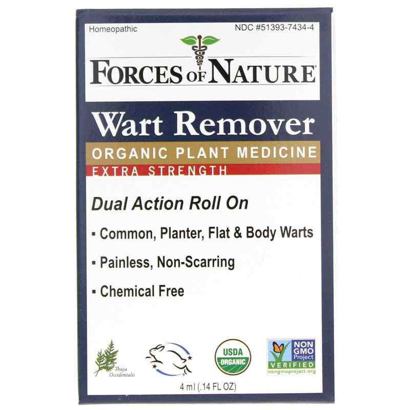 Wart Remover Organic Plant Medicine Extra Strength Roll On, by Forces Of Nature