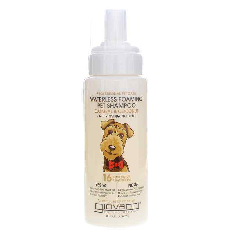 Waterless Foaming Pet Shampoo, by Giovanni