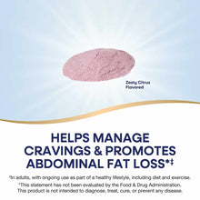 Pink powder supplement in zesty citrus flavor from Nature's Way Weight Manager.