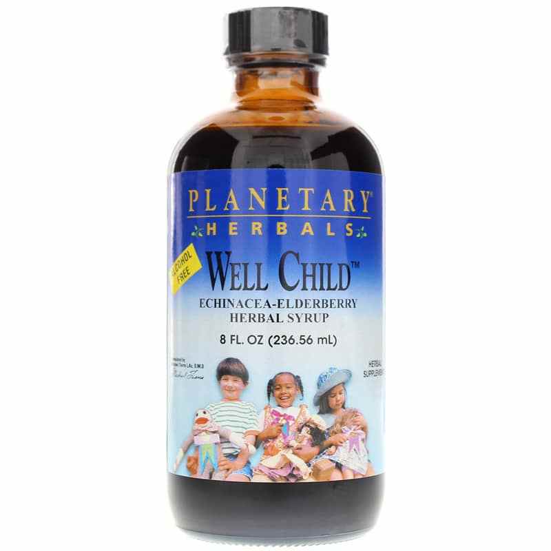 Well Child Echinacea-Elderberry Herbal Syrup, 8 Oz, by Planetary Herbals