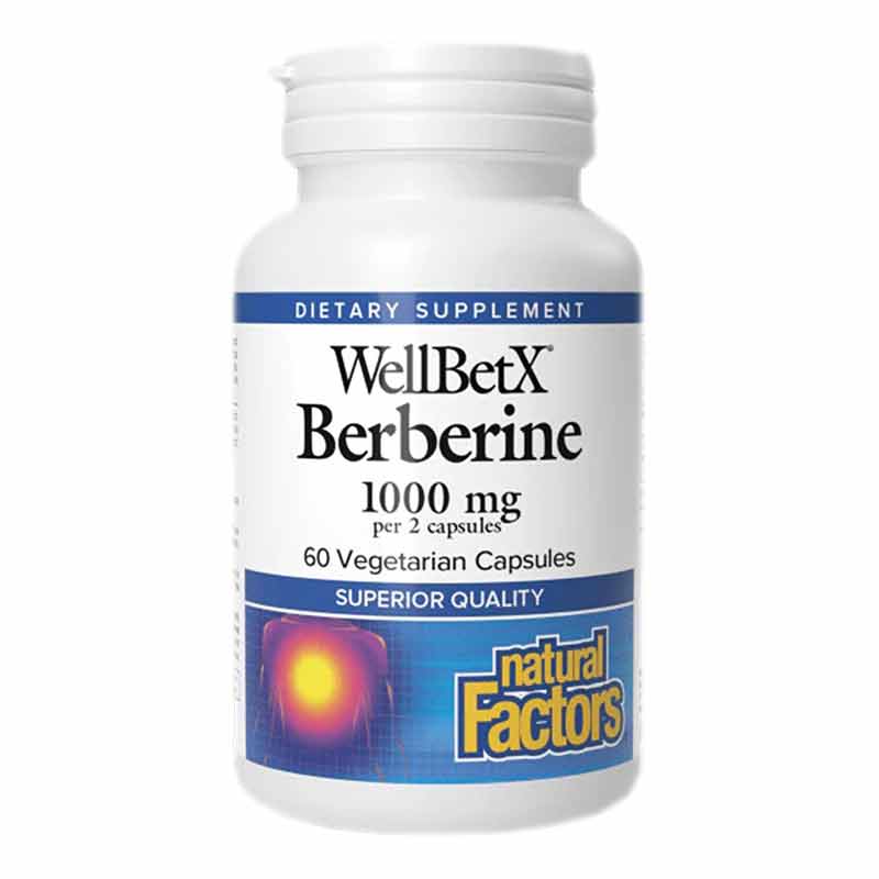 WellBetX Berberine, 60 Veg Capsules, by Natural Factors