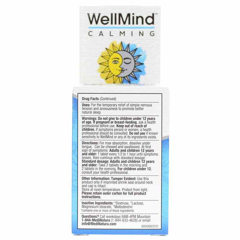 WellMind Calming Day Night Tablets, by MediNatura, image #3