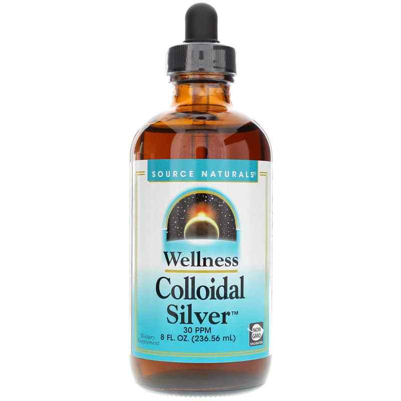 Wellness Colloidal Silver 30 PPM, 8 Oz, by Source Naturals
