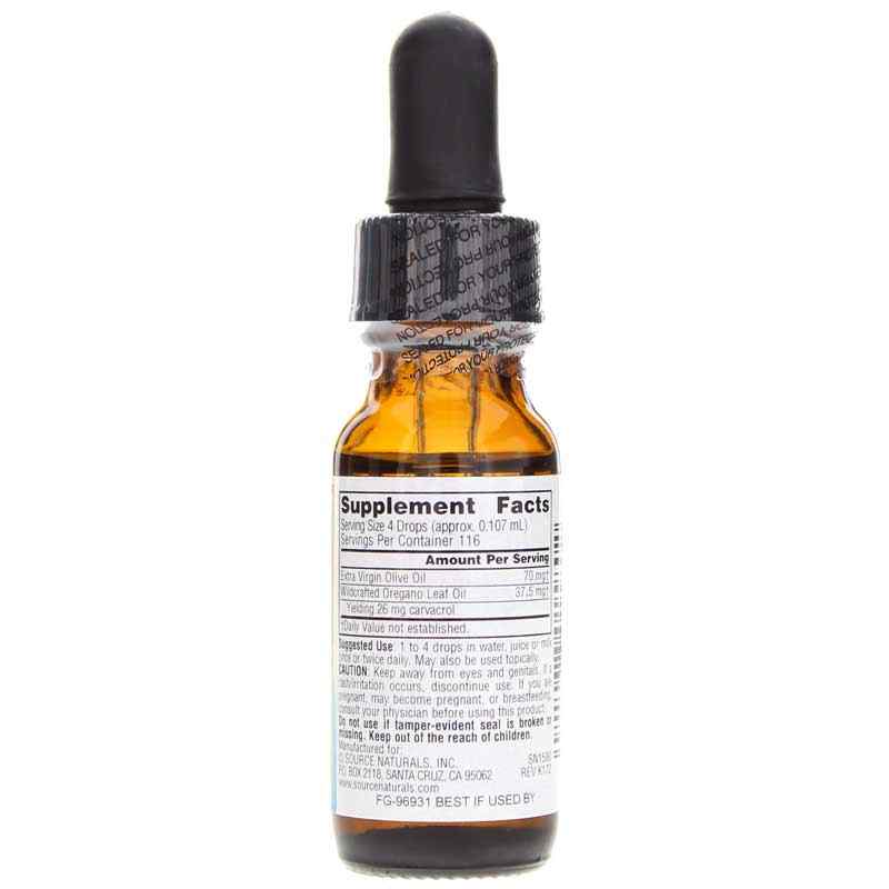 Wellness Oil of Oregano Liquid, .4 Oz, by Source Naturals, image #2