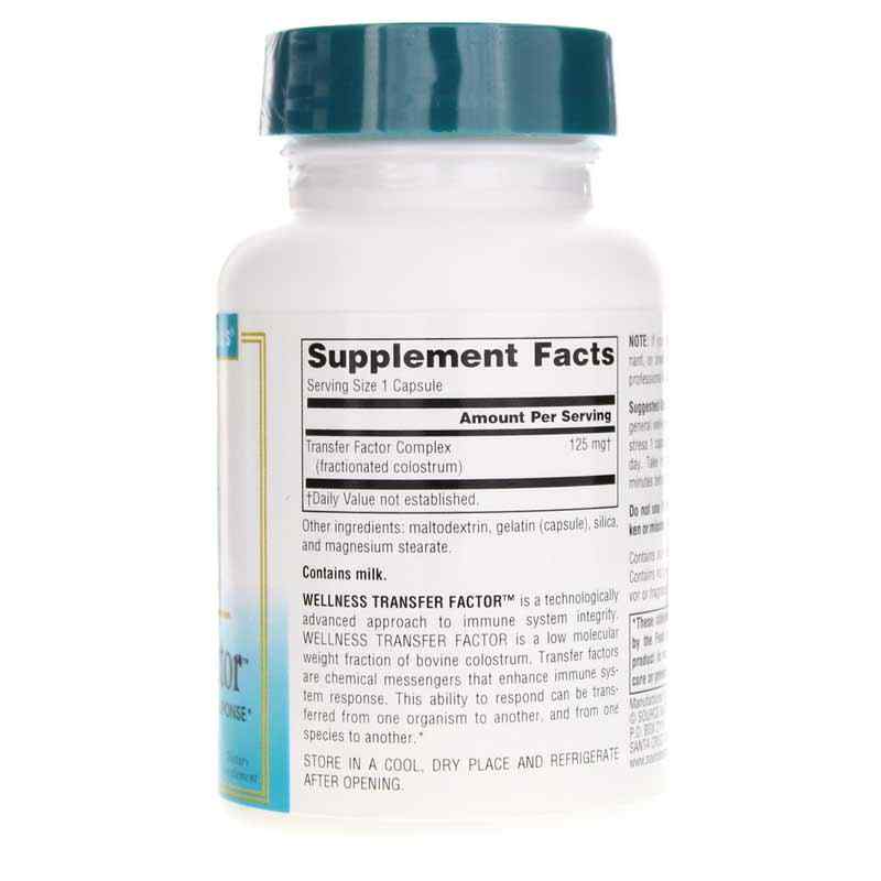 Wellness Transfer Factor, 60 Capsules, by Source Naturals, image #2