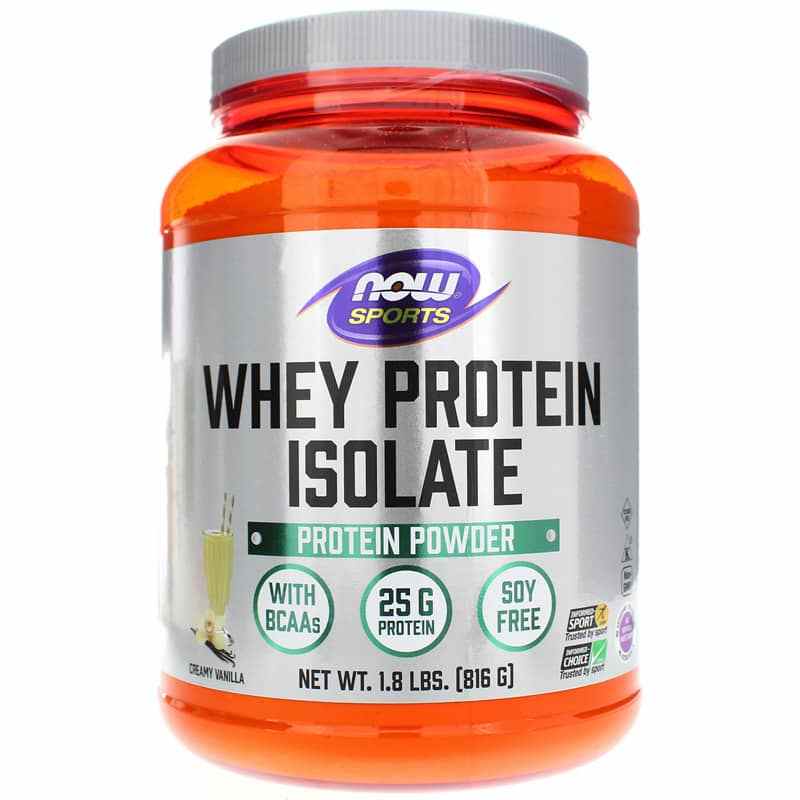 Whey Protein Isolate, Vanilla, 1.8 Lbs, by NOW Foods