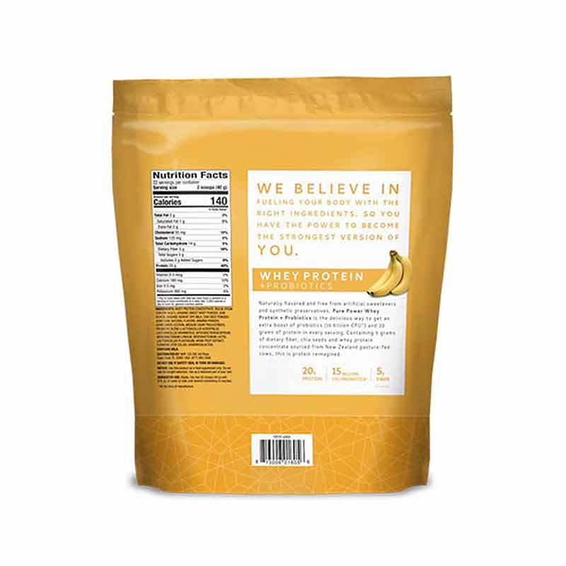 Whey Protein + Probiotics, Banana, by Pure Power, image #2